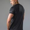 mens dry fit t-shirt in black and yellow 4 | symmetry athletics
