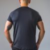 mens dry fit t-shirt in black and yellow 3 | symmetry athletics