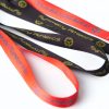 Coral and Black | Symmetry Athletics | Polyester Lanyard 6