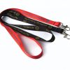 Coral and Black | Symmetry Athletics | Polyester Lanyard 4